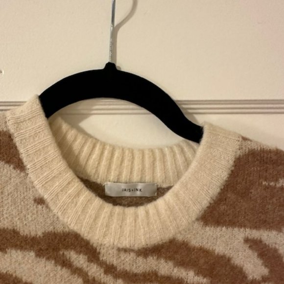 IRIS & INK Catherine brushed jacquard-knit sweater - Picture 3 of 4